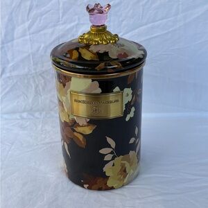 Mackenzie-Child’s Wild Rose Brown Large Canister